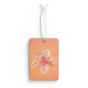 Rainbow Summer Orange Hibiscus Summer Vibes Tropical Flowers Freshie Floral Aura Girl Car Air Freshener Hanging Car Decoration