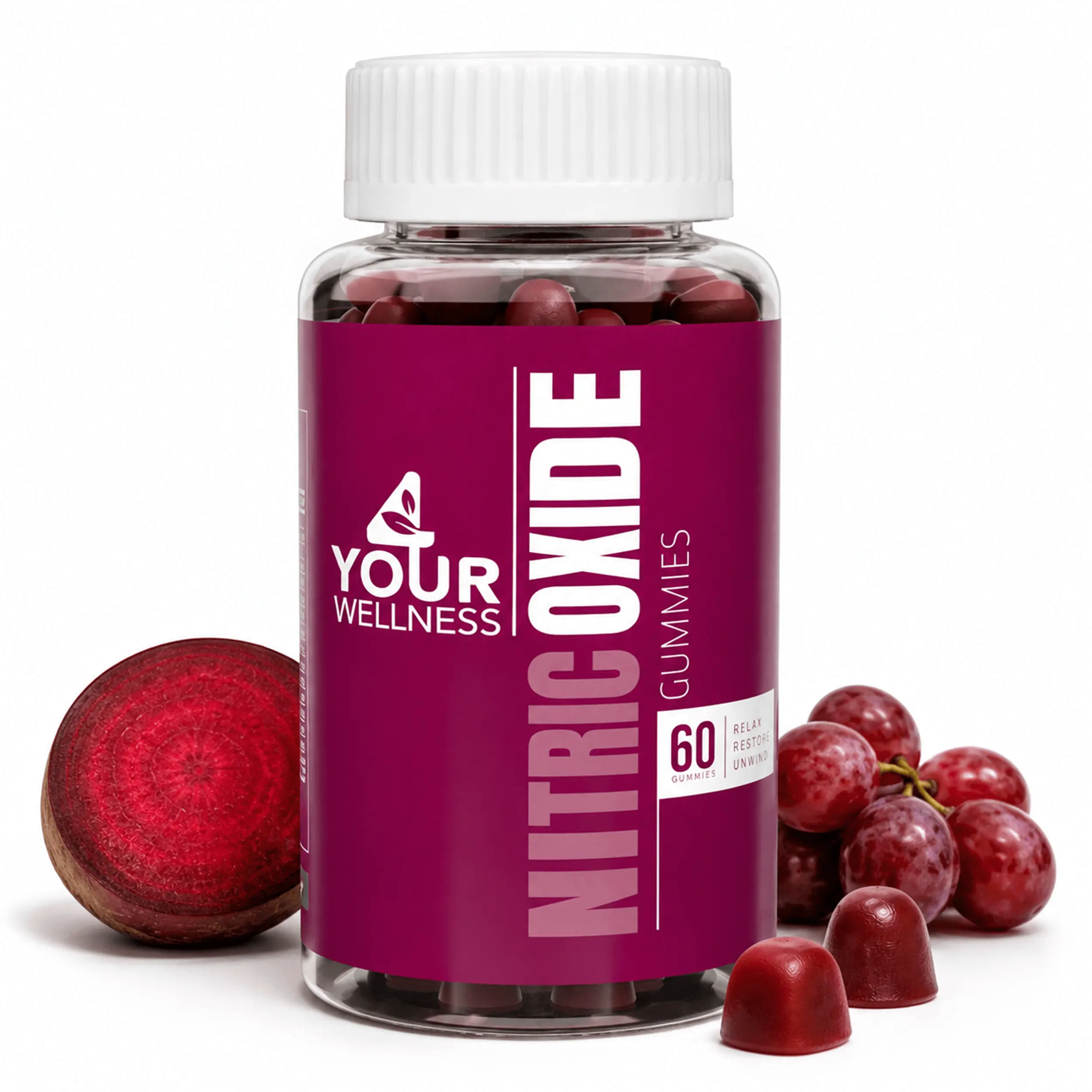 Edible Chewable Nitric Oxide Boosting Berry Jelly Vitamin Supplements - US Vegan, Gluten-Free, GMO-Free, Kosher Certified Natural Seed Healthcare Supergreens Dietary Supplement for Cardio Support, Blood Pressure Control
