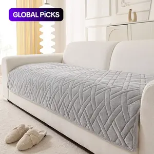 Fashionable Simple Casual Sofa Cover, Ultrasonic Waterproof Pure Color Sofa Set, Scratch-Resistant Dustproof Non-Slip Pet-Friendly, Couch Covers #GLOBAL PICKS
