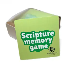 Favored Paper Scripture Memory Game - 40 Cards for Memorizing Powerful Scriptures - Ideal for Personal or Group Use - Engaging Design Encourages Individual & Group Engagement