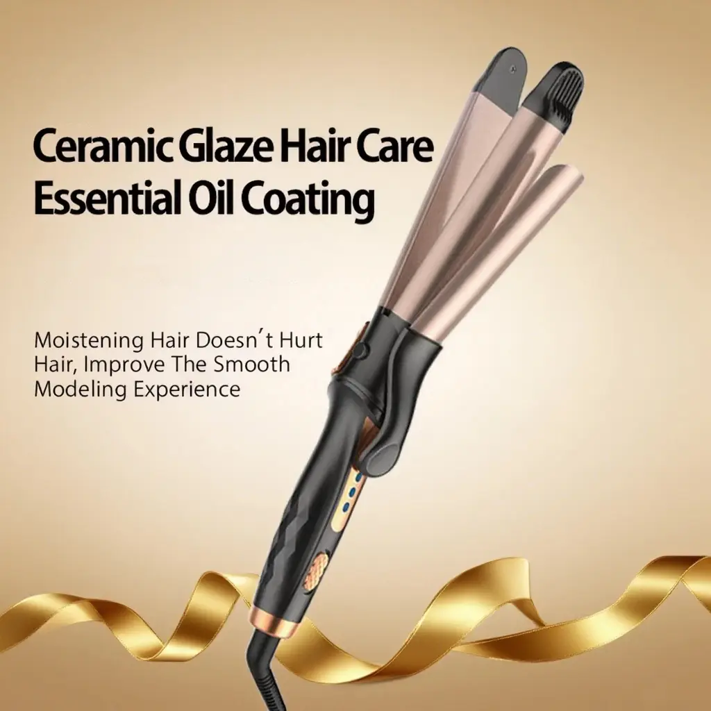 Labhairs 2-in-1 Ceramic Hair Straightener and Curler, Flat Iron for Frizz Control with Adjustable Temperature, Temp Lock & Safety Switch, Curling Tool, Temperature Lock Function, Safety Lock Switch