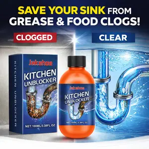 Jakehoe Drain Cleaner – Powerful Pipe Unclogger for Kitchen Sink & Toilet
