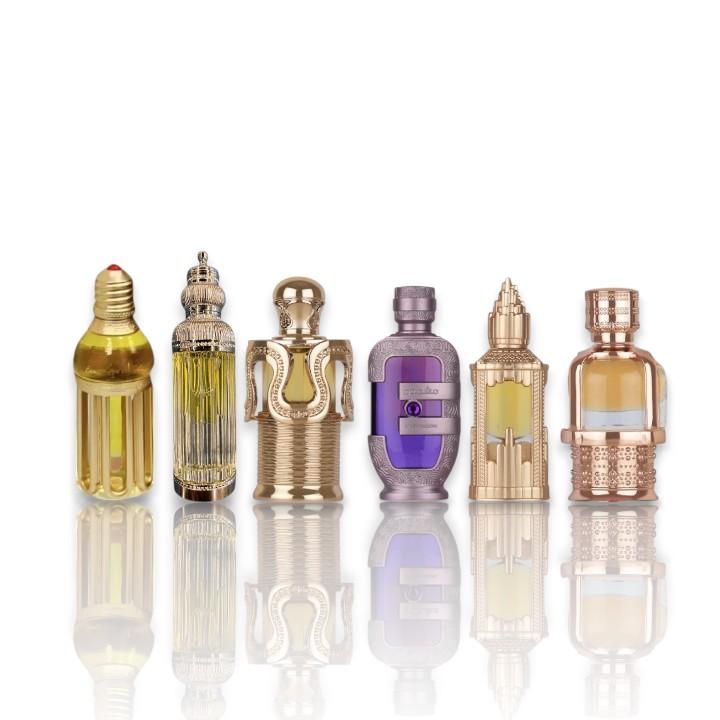 Lattafa Perfumes | Concentrated Oils | Maitha - Amoura - Abraaj - Esraa - Mashmoom - Haakem | 6-Piece Fragrance Set for Women | 20 ml Per Bottle | Arabian Fragrance