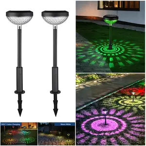 Solar outdoor lawn lamp, courtyard garden decoration, home villa waterproof night light, shadow ground lamp Modern Design