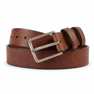 Personalized Full-Grain Leather Belt: Engraved Handmade Mens Belt, Father's Day, Leather Gift for Him, 3rd Anniversary Leather Mens Gift