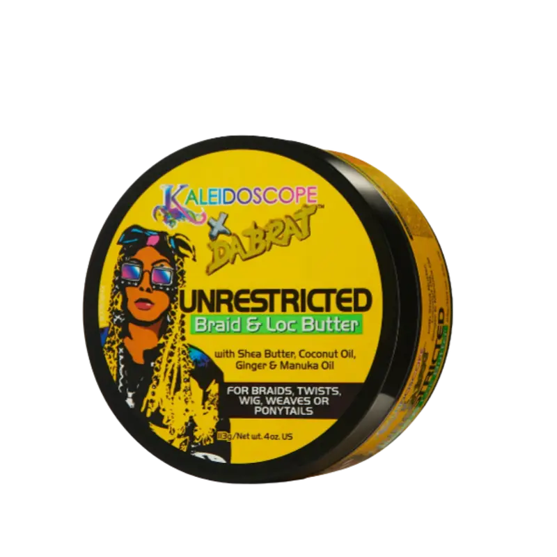 Da Brat Unrestricted Braid & Loc Butter - 4oz Coconut-Shea Braid Gel with Coconut Oil, Hydrating Moisturizer for Female Textured Hair & All Protective Styles, Lightweight, Frizz Control