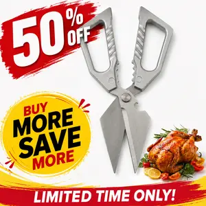 Professional Kitchen Shears Multi-Purpose Heavy Duty Scissors for Chicken Wings Bones Spatchcock Fish Duck Butcher Poultry Meat & Herb Sharp Easy to Clean, Bottle Opener,Nutcracker outdoorfun
