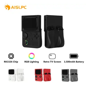 AISLPC R36T Retro Handheld Game Console with Wireless Joystick, High-Definition Screen, Game Card Compatibility, and Accessory Cable