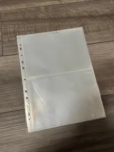 Horiz Refill Page - A4 Size, 11 Holes, 2 Pockets, Decorative Design for Photo Binder Use