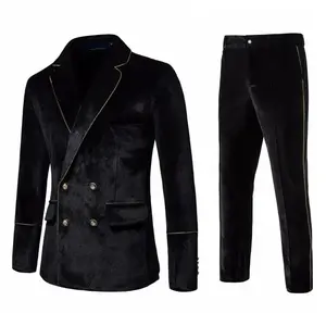 Men's-end Velvet Suits  Dress Jacket Party Costumes Jacket and Pants Menswear Formal Men's Solid Color Shorts Suit Breathable Outdoor Men's Sports Suit baby blue suit Mens Classic Wool Blend Herringbone Suit pink tie suit linen su