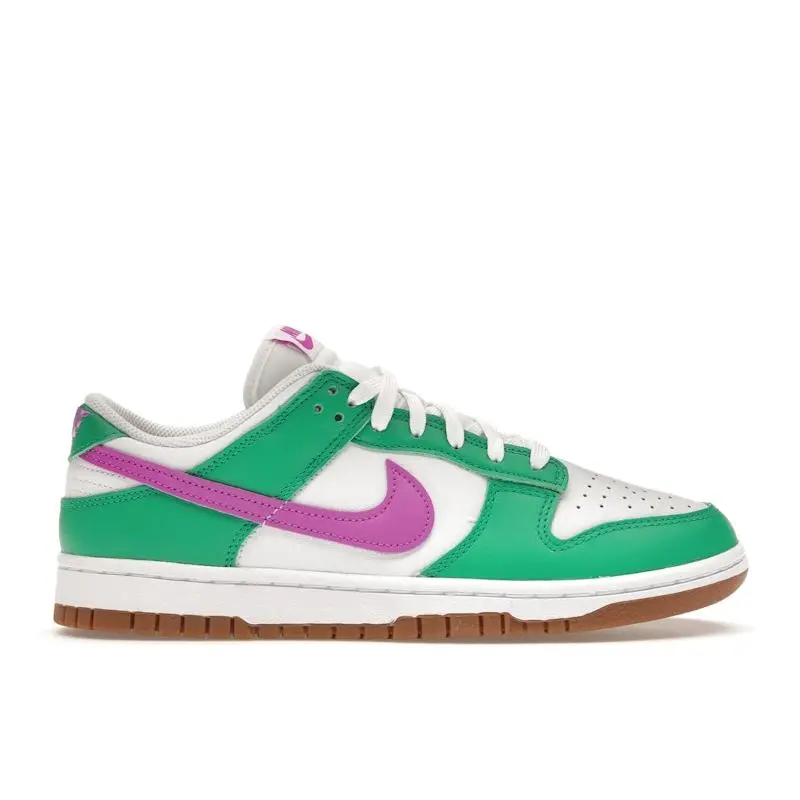 Nike Women's Dunk Low White Stadium Green Fuchsia, from StockX