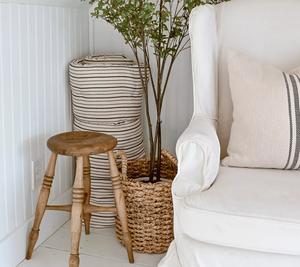 Cozy Cottage by Liz Marie 13" Water Hyacinth Basket