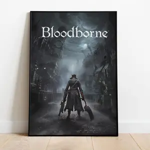 Bloodborne Poster, Frameless Wall Art & Print, Home Decor, Game Poster Gift ver 1