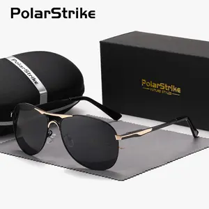 PolarStrike Unisex Fashion Full Frame Polarized Sunglasses for Outdoor Activities, Frog Frame Sunglasses UV400