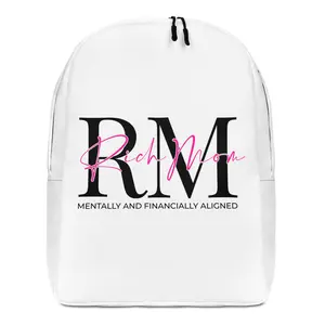 Rich Mom Backpack, Rich Moms, Working moms, High end Diaper bag, Everything Back pack, Cute PinkMinimalist Backpack