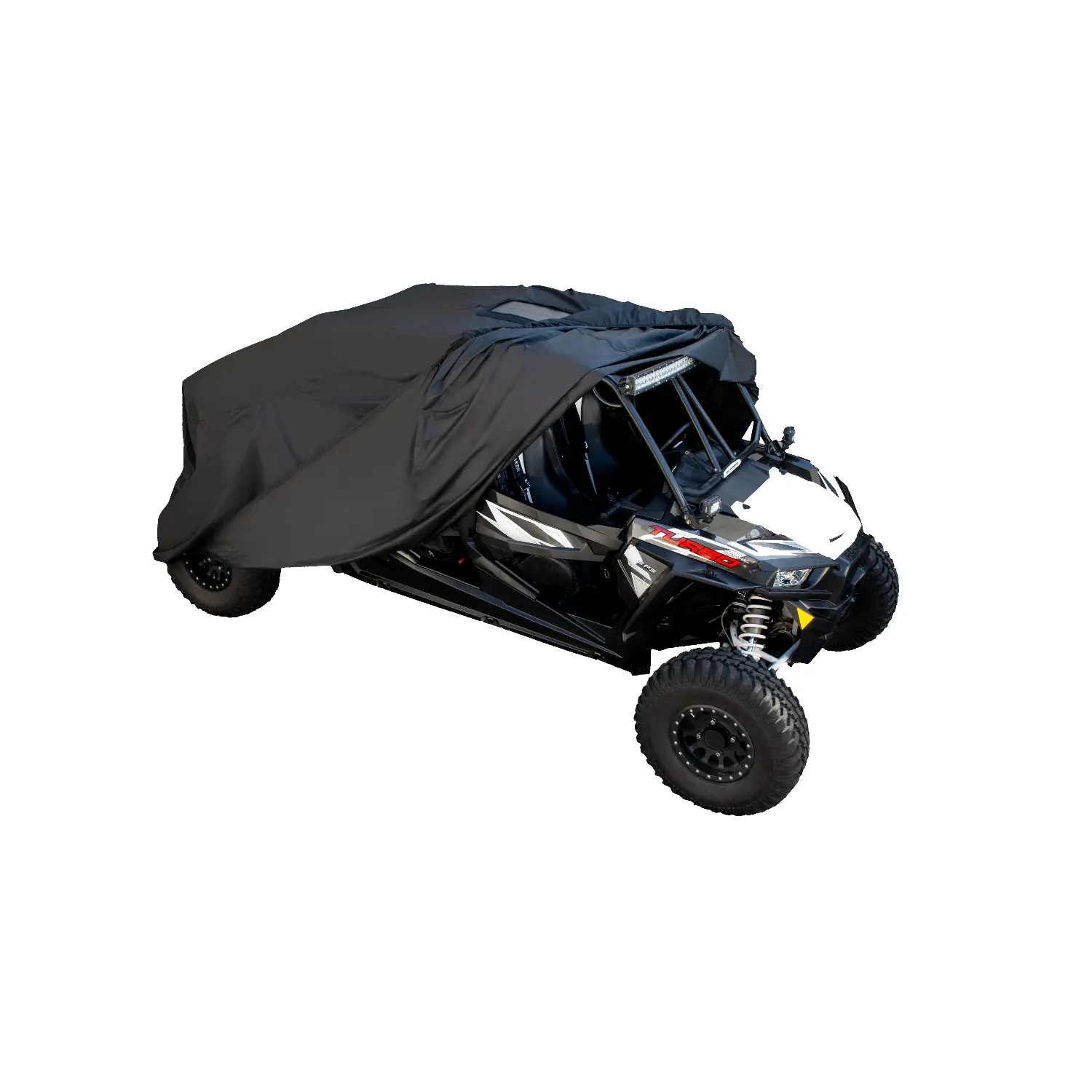Hyperion® Universal Heavy-Duty UTV Cover - Built-in 12W Solar Charger, 12V Battery Topup, Waterproof, 140x58x73 Inches, All Season Protection, Polyester Dust & Scratch Guard