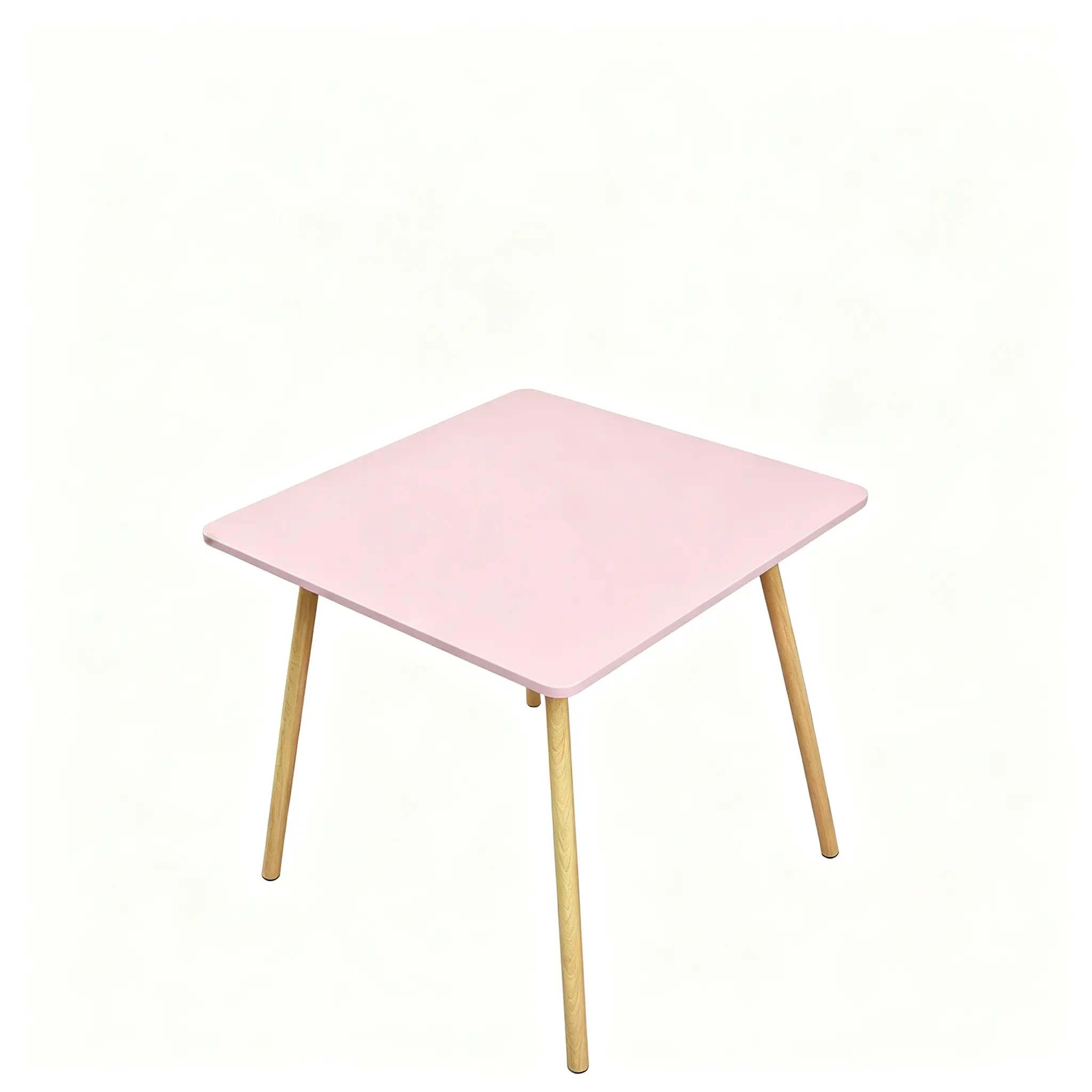 Fitted Tablecloth for Square Folding Table:Tight Stretchy Spandex Fabric Table Cloth with Elastic Edge Card Table Cover Not Vinyl Pink