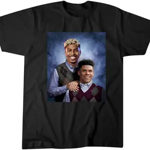 Lindor and Soto - Stepbrothers - Black Tshirt - New York Baseball - Queens