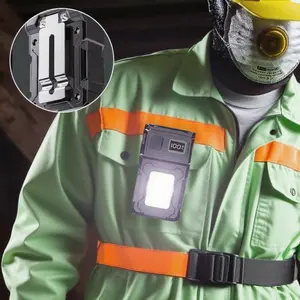 1/2/3-Pack USB Rechargeable LED Flashlights, 7 Mode Mini Torches with Rotatable Head, Multifunctional COB Work Lights featuring Battery Display. Portable LED Clip-On Lanterns with Magnetic Base for Emergency Lighting, for Hiking, Running, and Repairs.