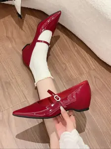 Women's Pointed Toe Flat Shoes, Elegant Slip-On Loafers, Classic Slip On, Textile Material, Medium Width, All Season Fashion Footwear, Elegant Plain Loafers, Versatile Shoes
