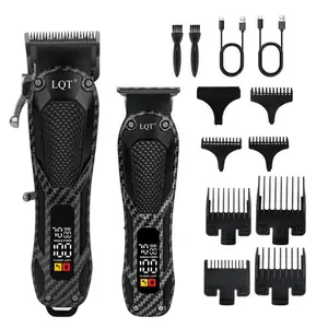 LQT Professional Men's Hair Clipper Set Multifunctional Cordless Trimmer with Case and Multiple Guide Combs Best Gift for Men Hair Clippers