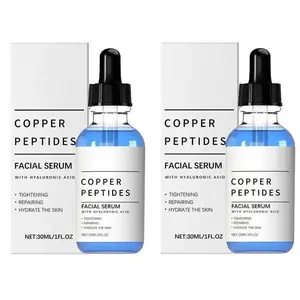 GHK Cu Peptide Serum 2pcs – Copper Peptide Serum for Tightening, Collagen Boosting & Hydrating – Topical GHK-Cu with Hyaluronic Acid