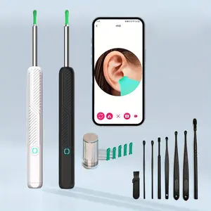 Wireless Visible Ear Scoop with Camera, Wireless Earwax Remover, Includes 8 Accessories, Real-Time Viewing via Mobile App, Suitable for Adults & Pets, Ear Cleaner, Ear Wax Removal Tool, gift for Christmas, Ear Cleaning Tool