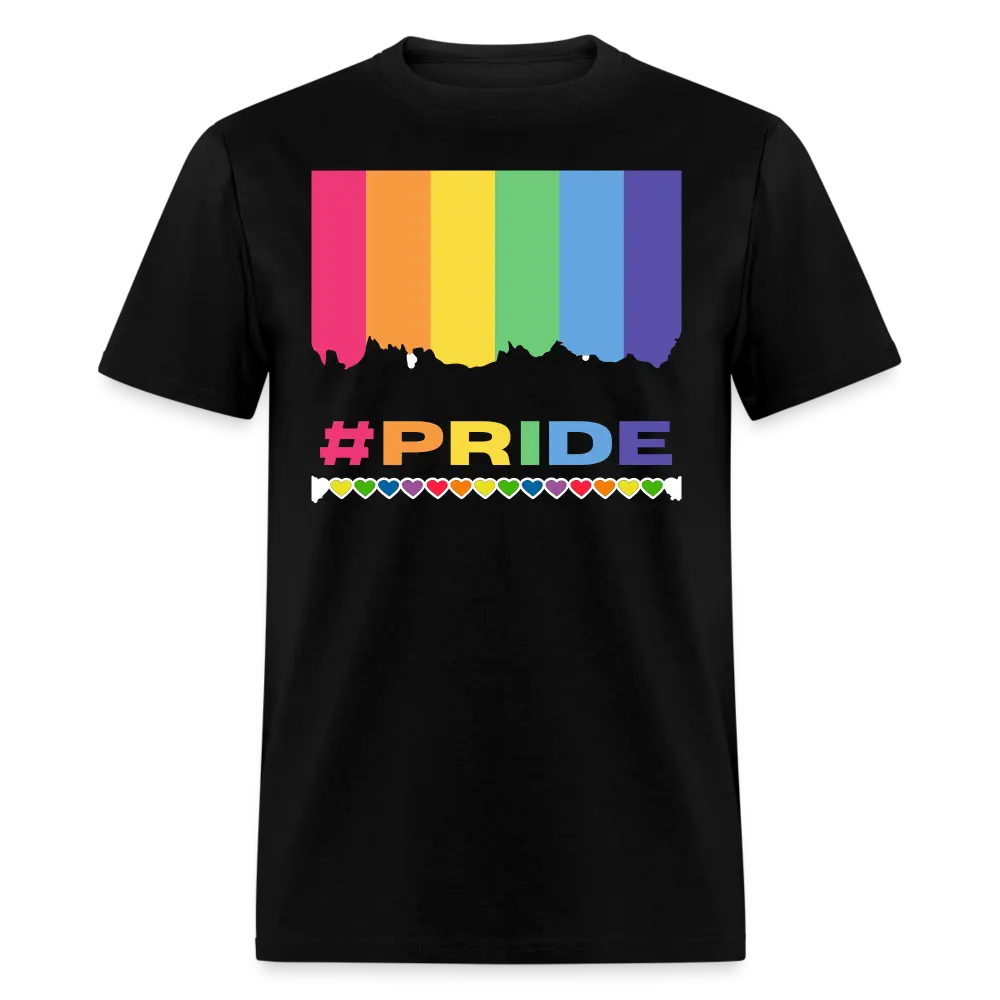 Rainbow Drip Pride Design Unisex T-shirt: Wear Your Pride with Style ️‍ Dripping Rainbow #PRIDE T-Shirt!  LGBTQIA+ Graphic Tee for Pride Month & Beyond  Show Your True Colors in Style! ️ Grab Yours Now!