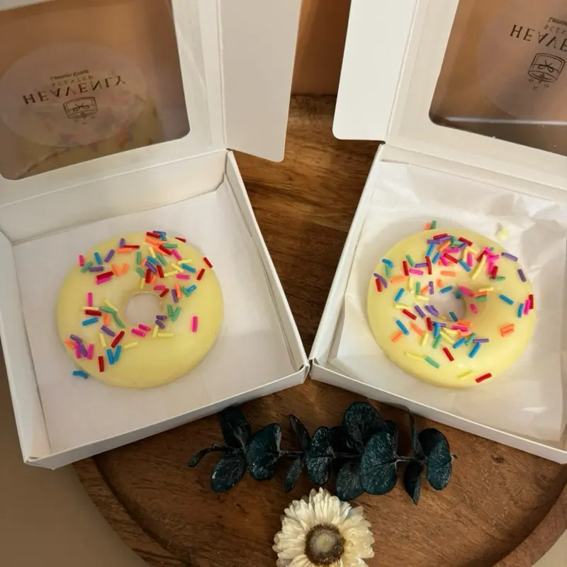 Doughnut Wax Melts, Scented Fragrance Melts for Home Aromatherapy, Long-Lasting Non-Toxic Wax Tarts