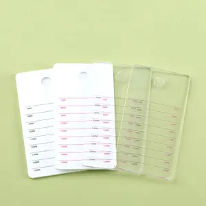 Acrylic Eyelash Display Board with Ruler, Precision Makeup Tool for Lash Extensions, Beauty Salon Essentials, 1pc, Durable Acrylic