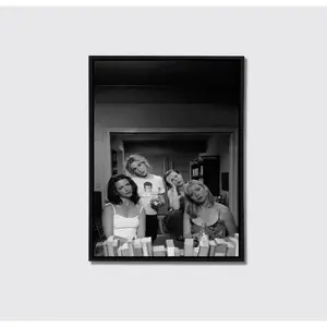 Vintage SATC Girls Poster - 90s TV Show Wall Art Print for Fans of Classic Fashion & Friendship