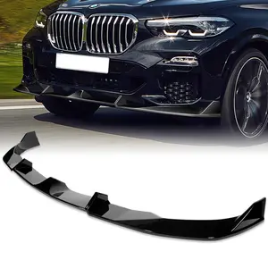Sport-Style Front Bumper Lip Body Kit Spoiler Compatible with 2019 - 2023 BMW (G05) X5 M-Sport Bumper Only ( Fit For M-Sport Bumper Only )