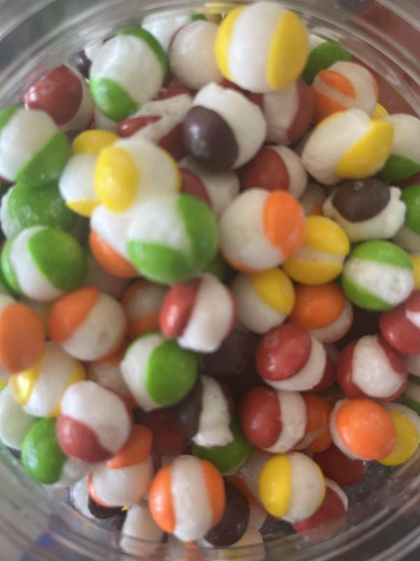 FreezyFrenzy Freeze Dried Skit Crunchies Candy Original Flavor 1.2lb (22oz) Tub Jar Container