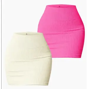 Women's Micro Skort Ultimate High Waist Ribbed Seamless Winter Hip Skirt for Gym Tennis Golf High Stretch Athletic Skorts Winter Clothes for Women Indoor Outdoor Casual Wear