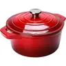 【Black Friday Deals】5 QT Enamelled Cast Iron Dutch Oven Pot with Lid - Durable Kitchen Cookware, Dual Handles, Special Circular Shower Design, Heat Preservation, Large Capacity, Ideal for Braising, Cooking, Family Gifts, Gifts for Family