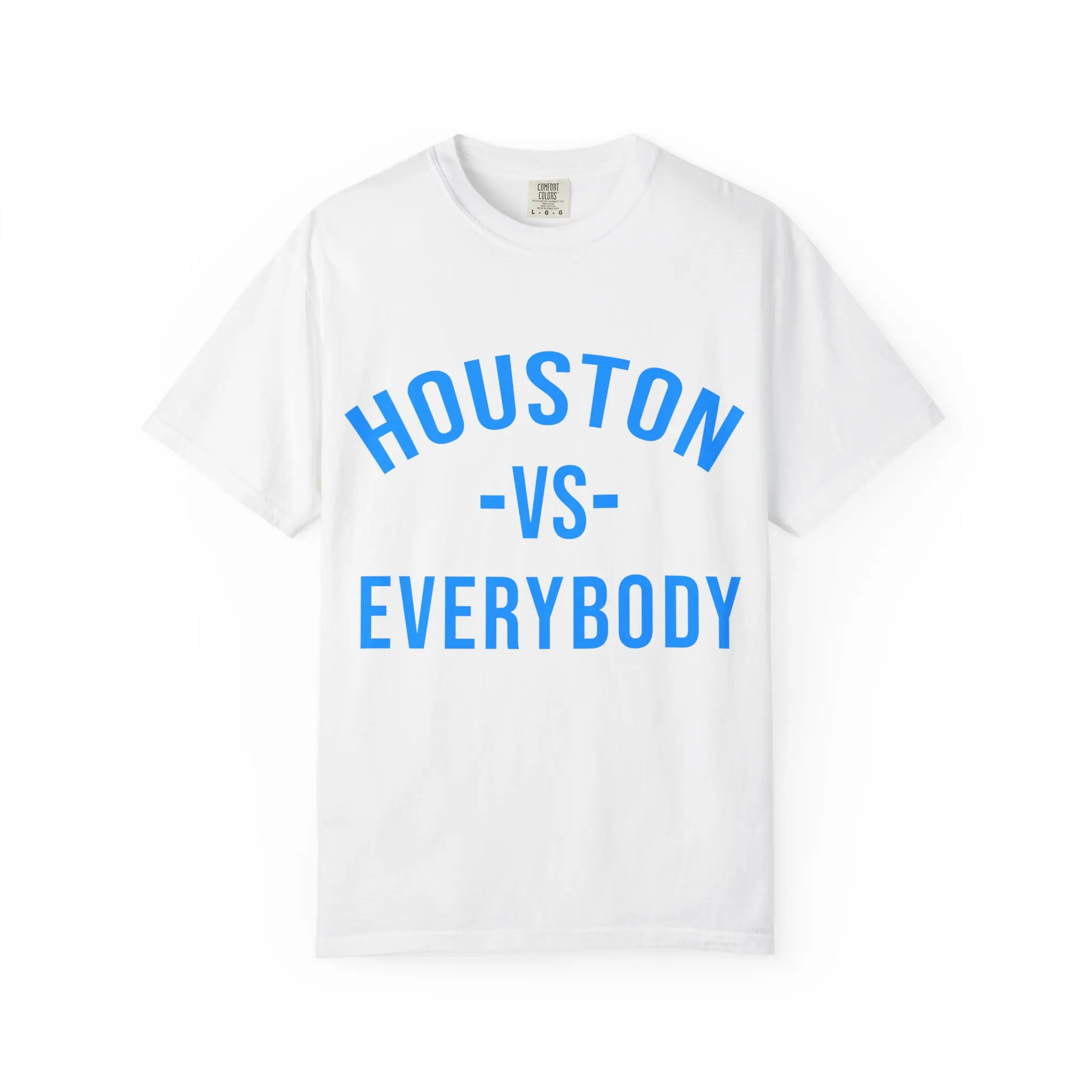Houston vs Everybody Tee (H-Town Blue Text)