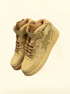 Unisex Casual Sneakers K6j High-Top Patchwork Design, Rubber Sole Textile Upper Medium Width All Season Low Top Shoes