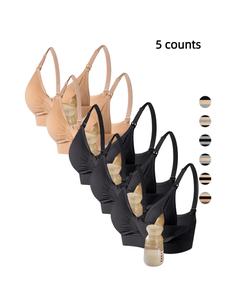 women's solid ruched detachable nursing bra, casual comfortable breathable seamless pregnancy maternity bra, prenatal lingerie for all seasons, nursing bras, maternity top, underwear women, maternity clothes