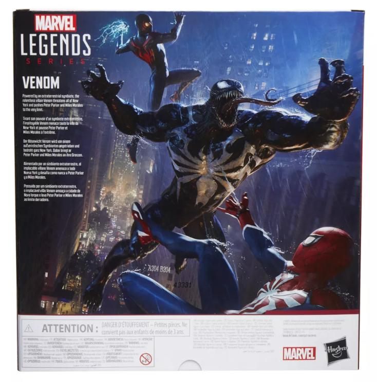 Marvel Legends Series Gamerverse Venom Spider-Man 2 Video Game Inspired 10.5 Inch Scale Action Figure with 4 Accessories