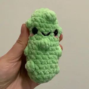 Handmade crocheted pickles