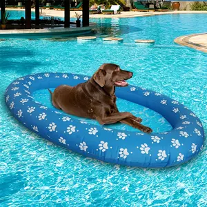 Dog Pool Floats, Pet Soft Dog Float Raft for Summer, Inflatable Dog Swimming Float for Small Dog, Puppy and Doggies