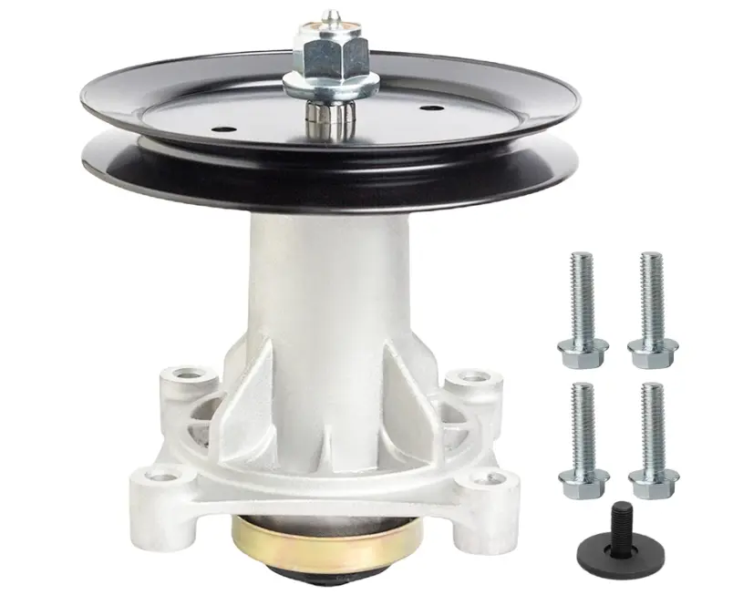 532187292 192870 187292 532192870 587819701 Spindle Assembly with 195945 Pulley for 42 46 48 54 Inch Mower Decks Husqvarna yth22v42 yth22v46 yth24v48 Craftsman YT3000 YT4000 YS4500 (1-Pack)