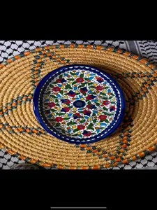 Oval Serving Platter Palestinian Pottery Oval Serving Platter Handmade Ceramic Made in Palestine