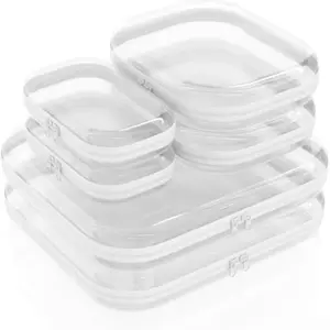 3-Pack Clear Zipper Storage Box, Hard Shell PVC, Waterproof, Multifunctional Organizer (Toiletries, Cosmetics, Toys, Stationery, Underwear), Ideal Father's Day Gift