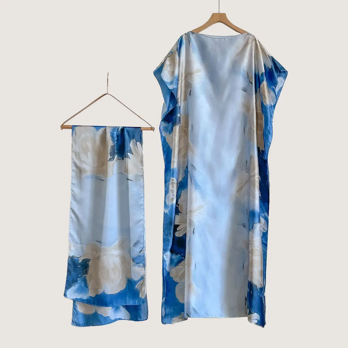 34  White Lotus Sky Blue