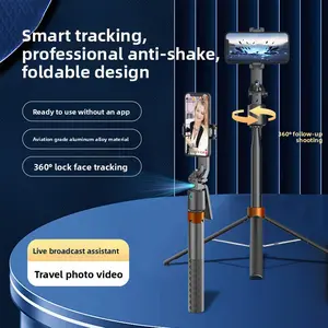 New intelligent AI face-tracking 360-degree gimbal, fully automatic following camera device, rotating vlog anti-shake stabilizer