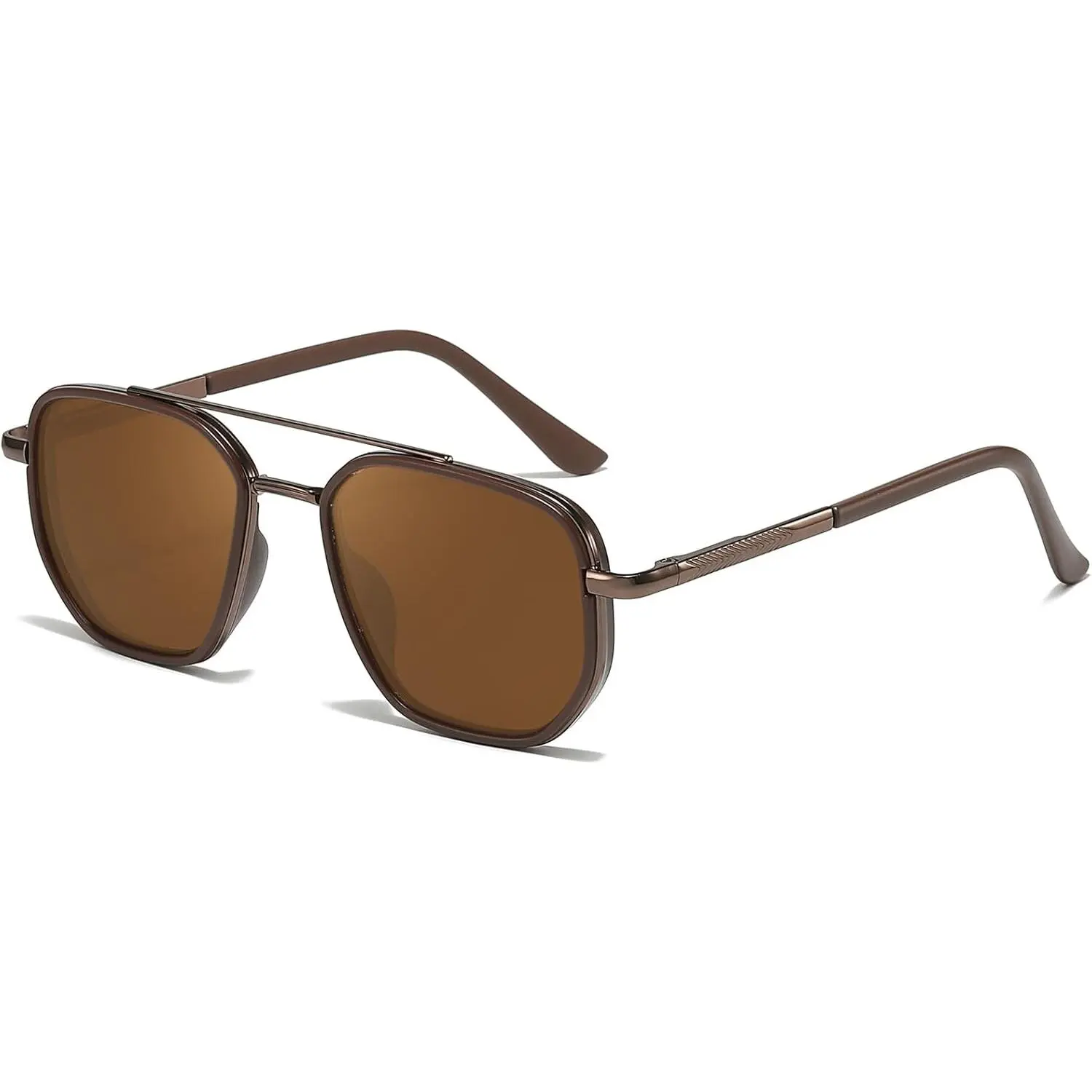 SODQW Tangle Free Aviator Sunglasses for Women Polarized Square Frame With UV400 Protection Sun Glasses for Driving
