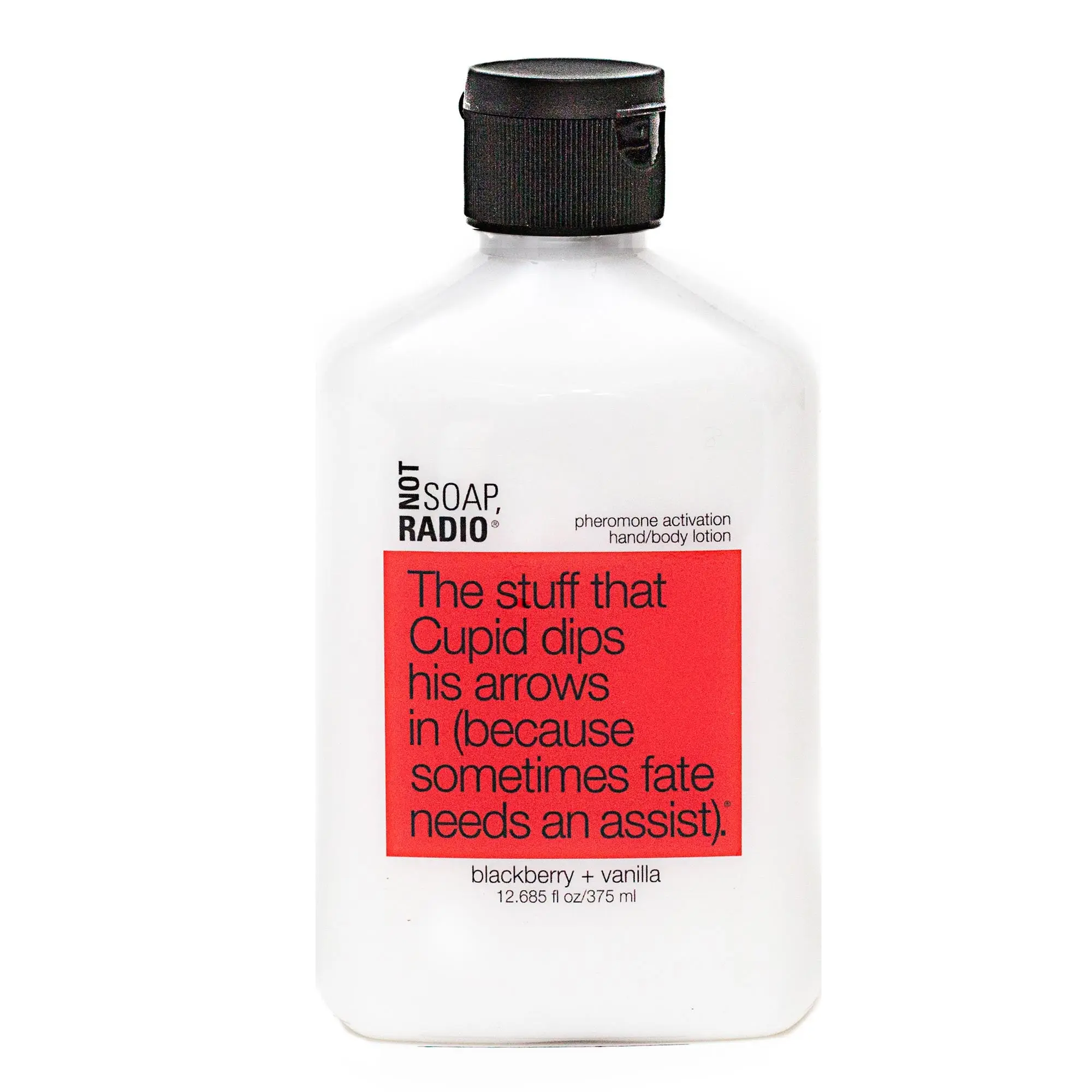 The stuff that Cupid dips his arrows in (because sometimes fate needs an assist). <b>hand/body lotion</b>
