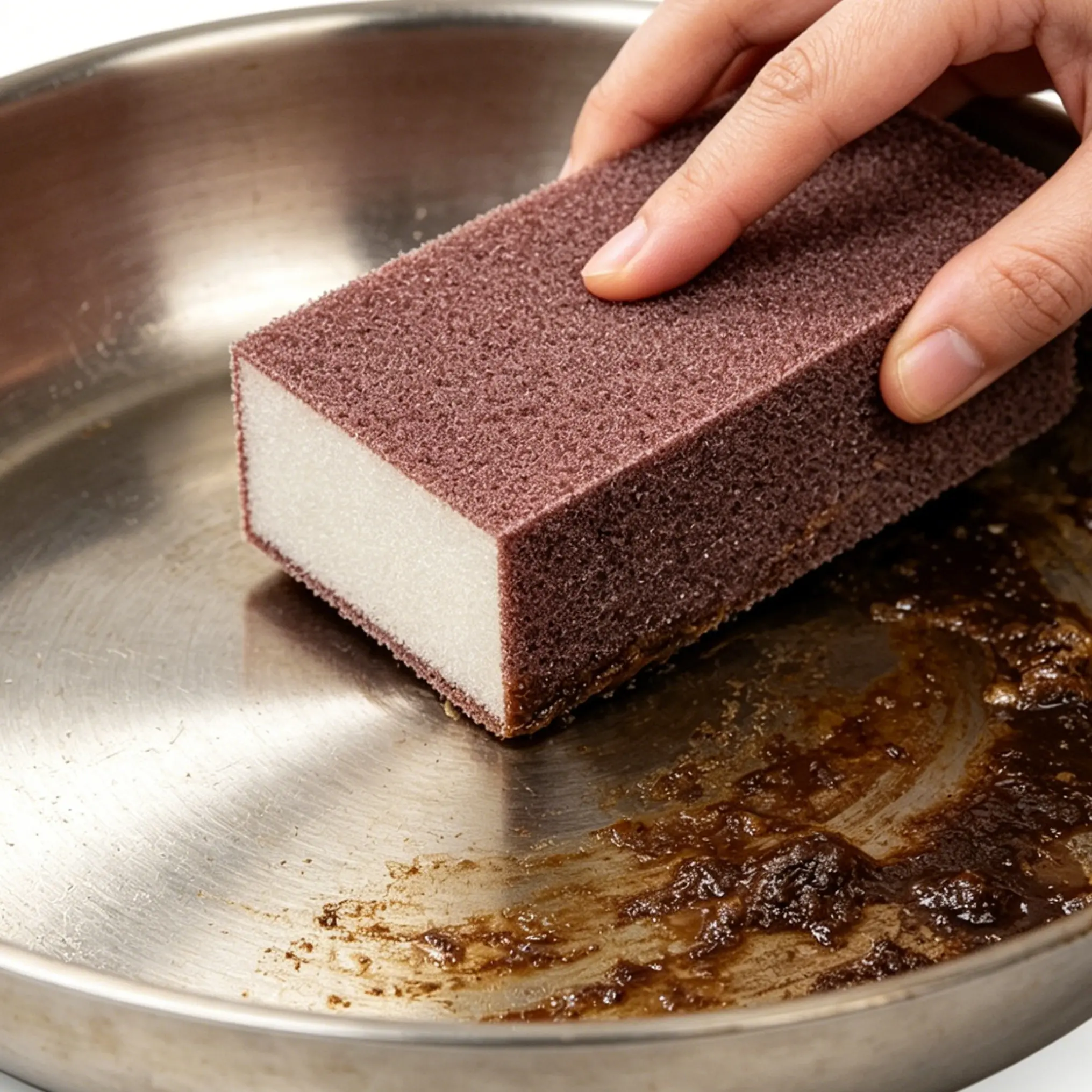 Emery Magic Sponge Eraser Set - Heavy-Duty Scouring Sponges for Non-Electric Descaling, Rust Removal, Dishwashing & Cookware Stain Remover, Kitchen Pot Cleaning Pads