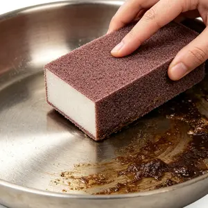 Emery Magic Sponge Eraser Set - Heavy-Duty Scouring Sponges for Non-Electric Descaling, Rust Removal, Dishwashing & Cookware Stain Remover, Kitchen Pot Cleaning Pads